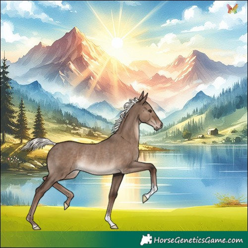 Horse Color:Liver Red Dun Mushroom Rabicano 