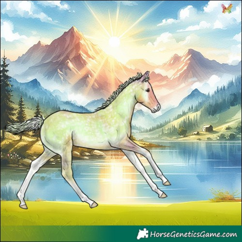Horse Color:Watercolor Palomino Ice Onyx