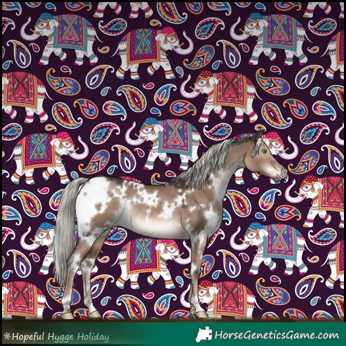 Horse Color:White Spotted Liver Red Dun Mushroom Rabicano 