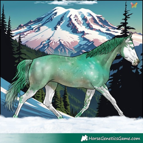Horse Color:Watercolor Bay Splash 