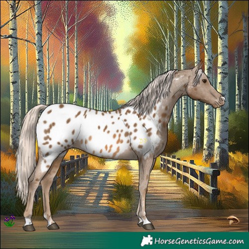 Horse Color:Chocolate Palomino Appaloosa 