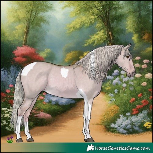 Horse Color:Watercolor Palomino Dun Tobiano