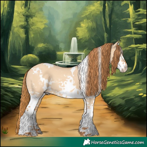 Horse Color:White Spotted Red Dun 