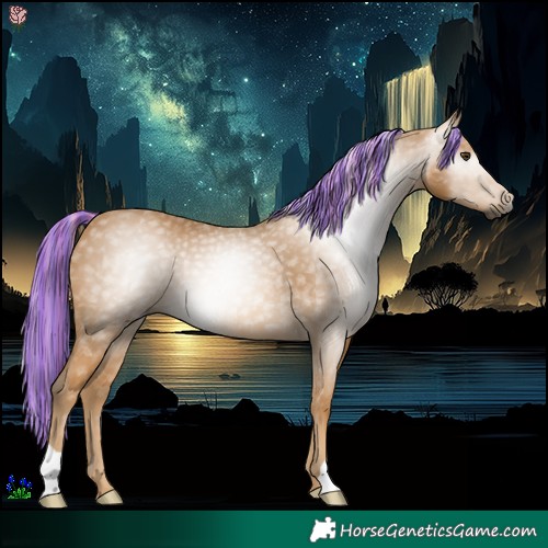 Horse Color:Gray Painted Palomino