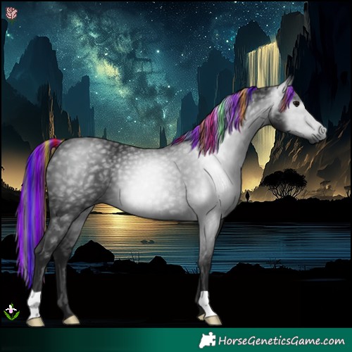 Horse Color:Gray Painted Black