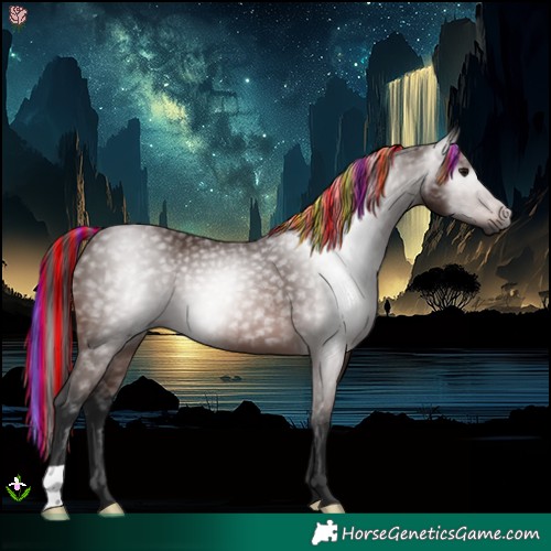 Horse Color:Gray Painted Bay