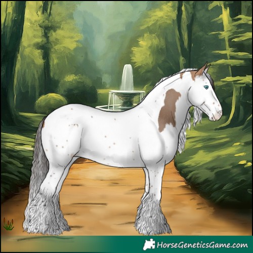 Horse Color:Bay Dun Splash Tobiano Rabicano