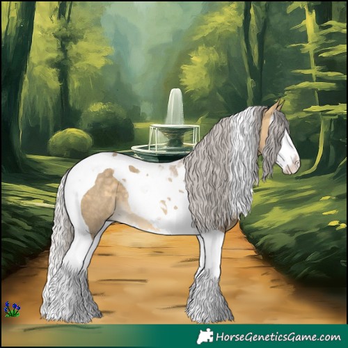Horse Color:Silver Buckskin Dun Splash Tobiano Rabicano