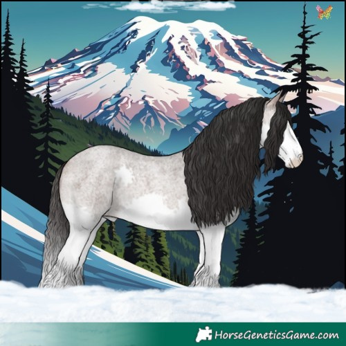 Horse Color:Bay Roan Dun Mushroom Splash