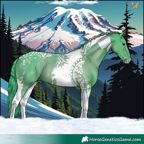 Horse Color:Watercolor Smoky Black Tobiano
