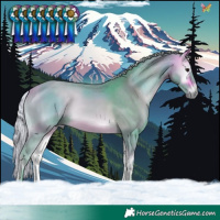 Horse Color:Watercolor Silver Buckskin Onyx 
