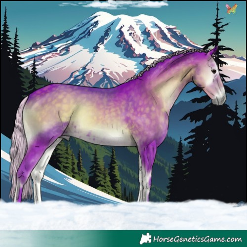 Horse Color:Watercolor Silver Smoky Blue Onyx 