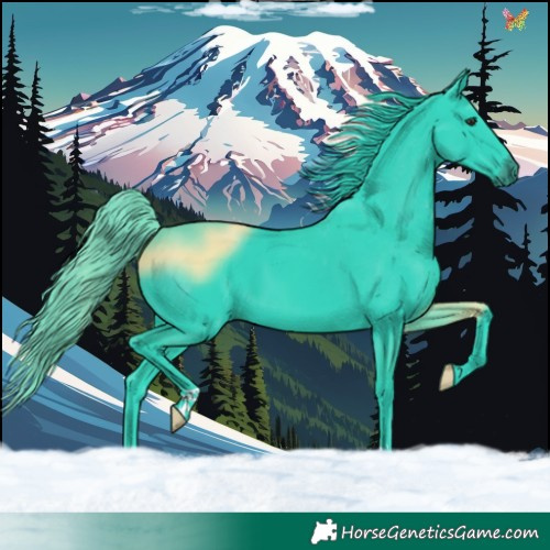 Horse Color:Watercolor Liver Chestnut 