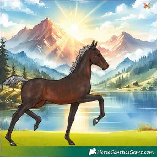 Horse Color:Silver Brown Mushroom 