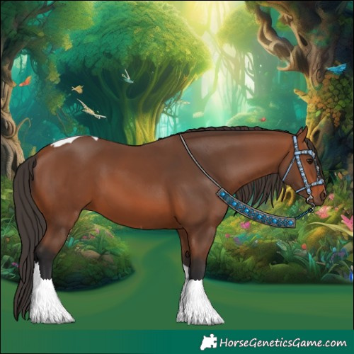 Horse Color:Bay Tobiano 