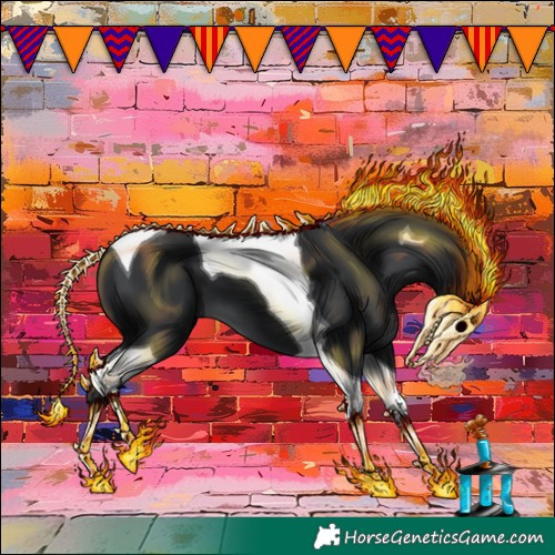 Horse Color:Black Tobiano