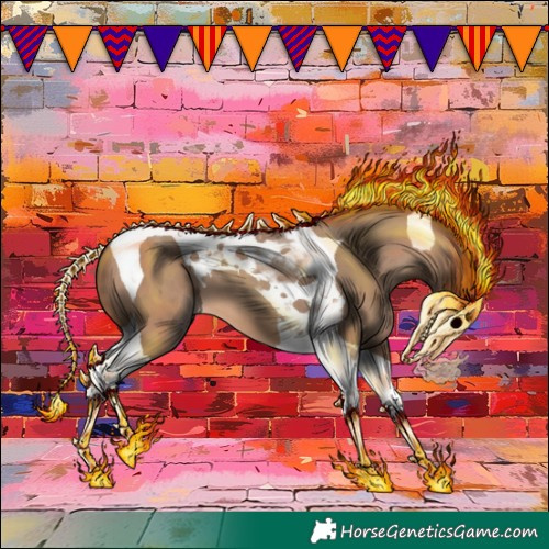 Horse Color:Sable Champagne Tobiano 