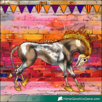 Horse Color:Sable Champagne Tobiano 