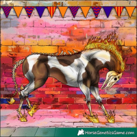 Horse Color:Bay Tobiano 