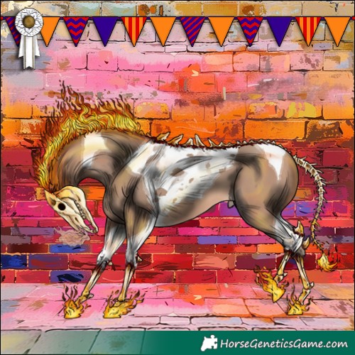 Horse Color:Amber Champagne Tobiano 