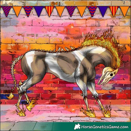 Horse Color:Classic Champagne Tobiano 