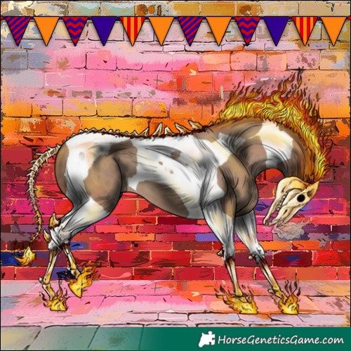Horse Color:Classic Champagne Tobiano