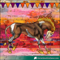 Horse Color:Bay Tobiano