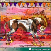 Horse Color:Bay Tobiano 