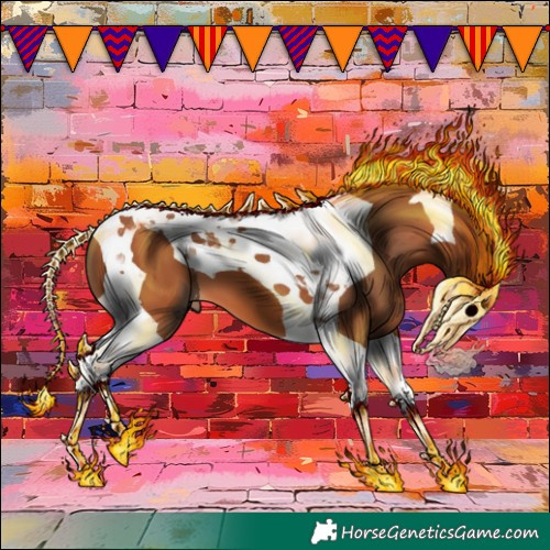 Horse Color:Bay Tobiano