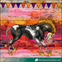 Horse Color:Black Tobiano 