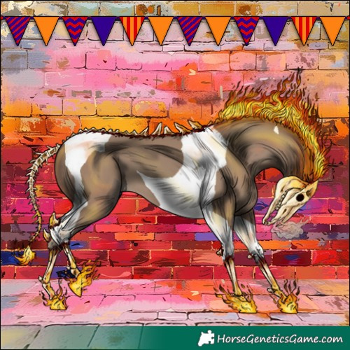 Horse Color:Classic Champagne Tobiano 