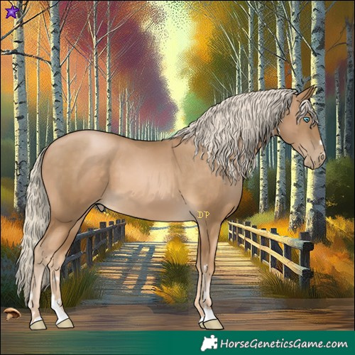 Horse Color:Chocolate Palomino Pearl Mushroom 