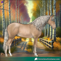 Horse Color:Chocolate Palomino Pearl Mushroom