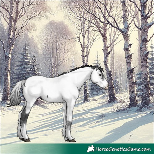 Horse Color:White Spotted Black Tobiano Appaloosa 