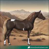 Horse Color:Liver Chestnut Tobiano