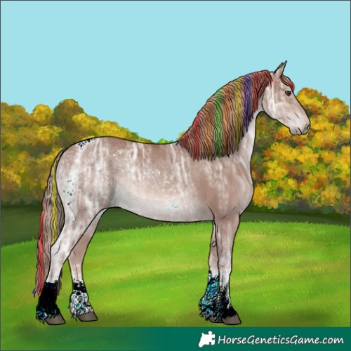 Horse Color:Painted Chestnut Ice Sabino Tobiano 