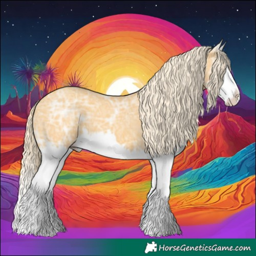 Horse Color:Gold Cream Champagne Ice Splash 