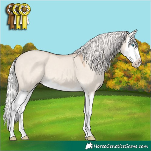 Horse Color:Silver Smoky Creme Dun Mushroom Splash 