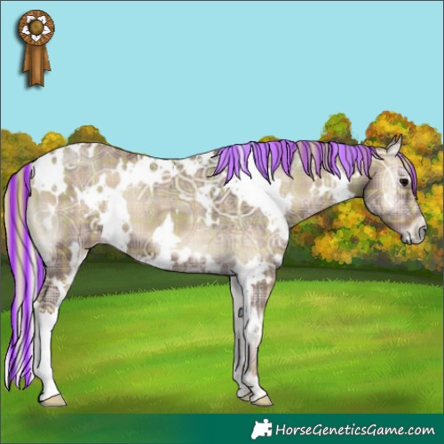 Horse Color:Painted Plaid White Spotted Silver Blue Onyx Ice