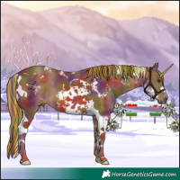 Horse Color:Painted Nacre Chestnut Tobiano 