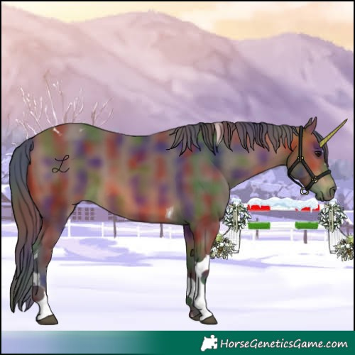 Horse Color:Nacre Bay Tobiano 