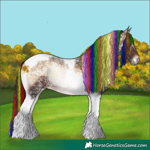 Horse Color:Painted Brown Ice Onyx Tobiano