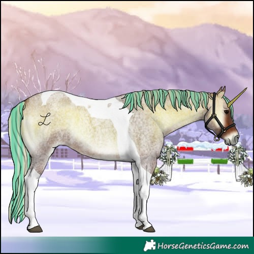 Horse Color:Painted Silver Brown Roan Onyx Tobiano 