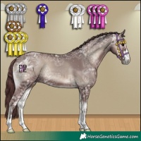 Horse Color:Chocolate Blue Onyx Ice
