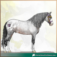 Horse Color:Brown Roan Mushroom Blanket 