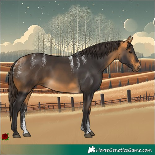 Horse Color:Powder White Buckskin