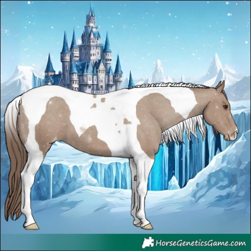 Horse Color:Classic Champagne Tobiano Varnish