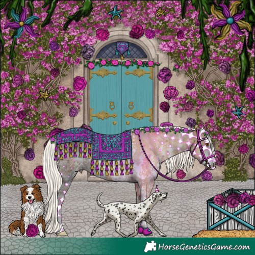 Horse Color:Silver Black Pearl Sabino 