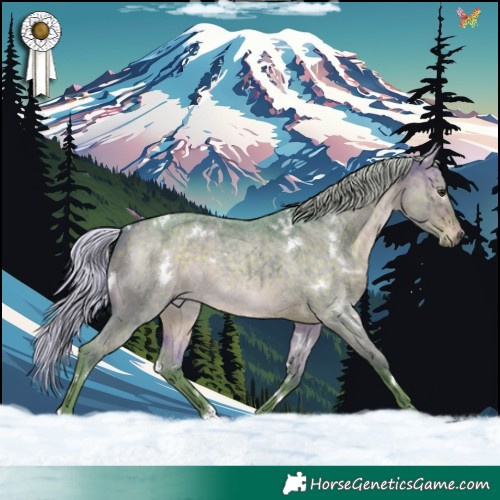 Horse Color:Watercolor White Spotted Silver Brown Roan Dun Brindle 