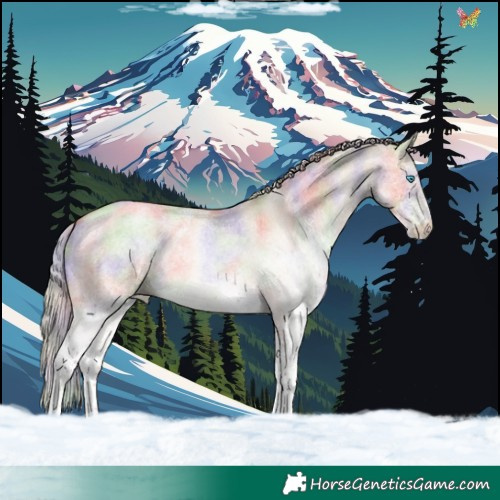 Horse Color:Nacre White Spotted Chocolate Palomino Roan Pearl Dun 